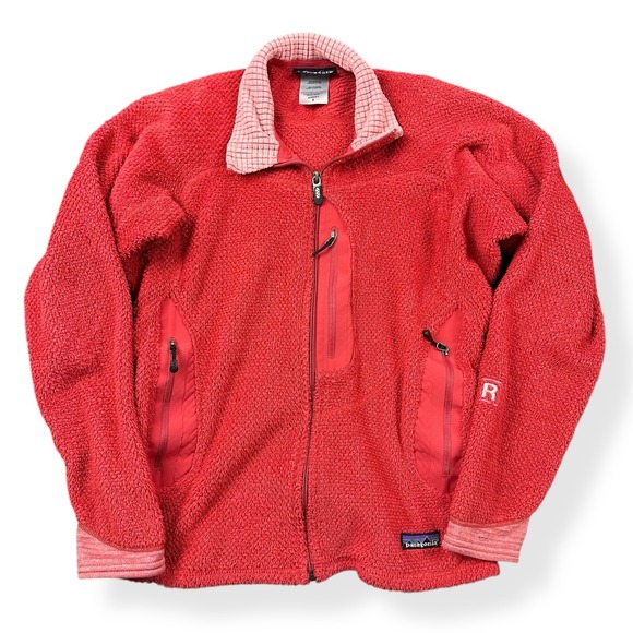 Patagonia R2‎ Jacket Regulator Fleece Womens Small S Red Pink Poppy Fields - Picture 1 of 11